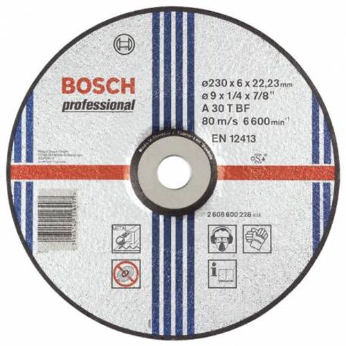 DISCO DE DESBASTE EXPERT PARA METAL 230 X 6.0 X 22.23MM BOSCH 2608.600.228-000