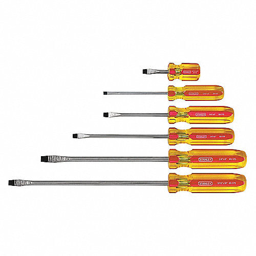 DESARMADOR JGO PLANO 6 PZAS STANLEY 69-171