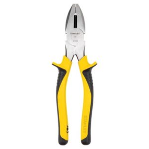 ALICATE UNIVERSAL (ELECTRICISTA) PROFESIONAL M/AMARILLO 8" STANLEY 84-056LA