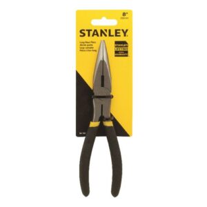 ALICATE PUNTA SEMI REDONDA CON CORTE LATERAL MANGO NEGRO 8" (203MM) STANLEY 84-102LA
