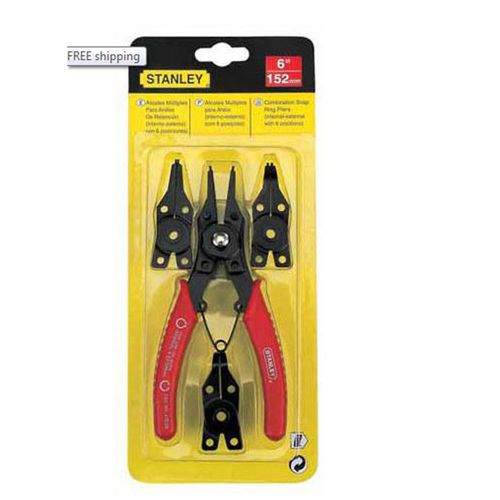 ALICATE P/ANILLO DE RETENCION MULTIPLE M/ROJO 6" (152MM) STANLEY 84-168