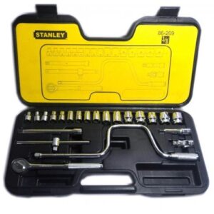 86-209 DADO JGO X 23 PZAS MILIMETRICOS ENC 3/8" 6MM A 22MM STANLEY 86-209