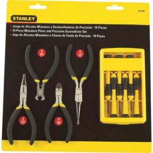 JGO ALICATES MINIATURA 10PZAS STANLEY 91-529LA