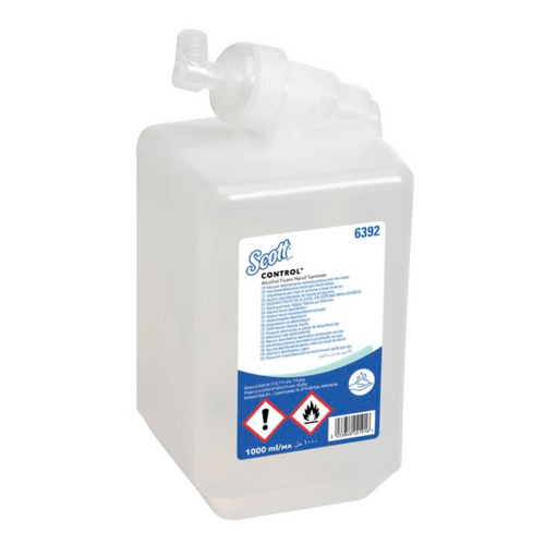 SCOTT FOAM HAND SANITIZER PUMP BOTTLE 1 L 816ZU4