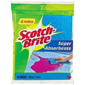 PA?O ABSORBENTE 20 X 18 CMT PACK 4 UND SCOTCH-BRITE