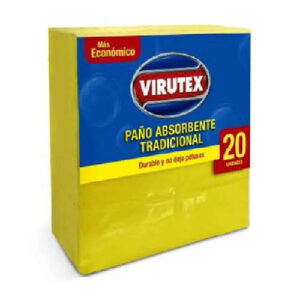 PA?O CLASICO AMARILLO ABSORBENTE PAQUETE 20 UND VIRUTEX